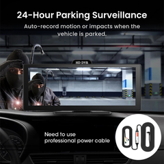 11.26" Wireless CarPlay & Android Auto 4K DVR Display