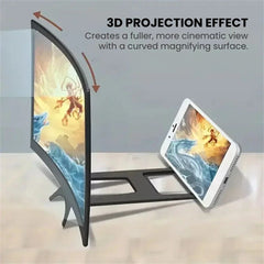 12" Curved Phone Screen Magnifier — HD Mobile Amplifier