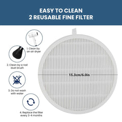 130W Professional Nail Dust Collector Vacuum -  easy to clean