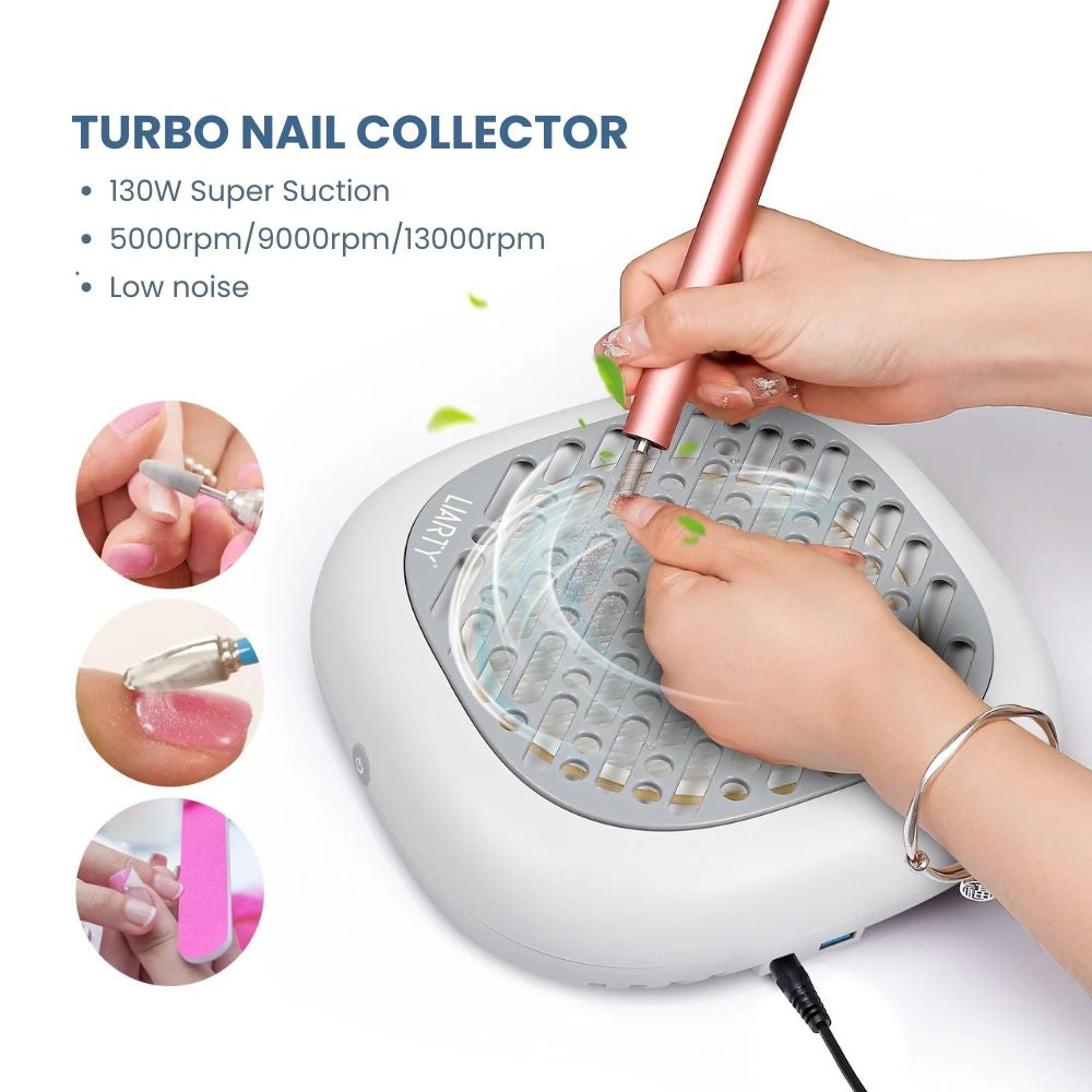 130W Professional Nail Dust Collector Vacuum - turbo nail collector