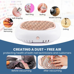 130W Professional Nail Dust Collector Vacuum - free air