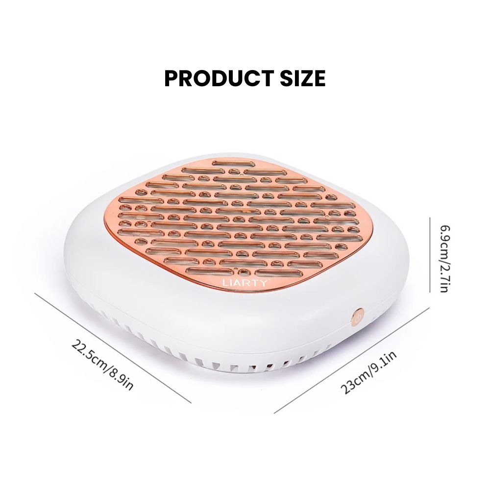 130W Professional Nail Dust Collector Vacuum - size