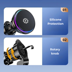 15W Fast Wireless Car Charger with Cooling Fan