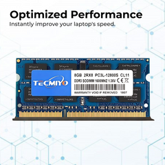 8GB DDR3L 1600MHz Laptop RAM for Intel AMD