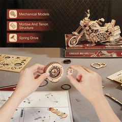 DIY Wooden Model Building Kit – 420 Piece Puzzle Construction Set for Kids & Adults