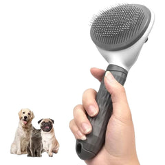 Self-Cleaning Pet Grooming Brush — Massage & Deshedding