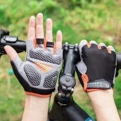 Men Cycling Bicycle Gloves — Half-Finger Gym Mittens