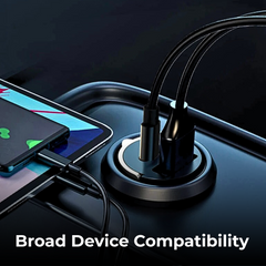 Mini 200W PD Car Charger for iPhone Samsung Fast Charging