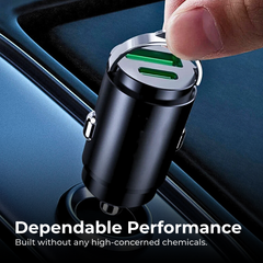 Mini 200W PD Car Charger for iPhone Samsung Fast Charging