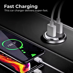 Mini 200W PD Car Charger for iPhone Samsung Fast Charging