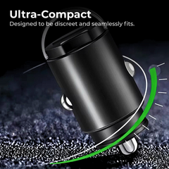 Mini 200W PD Car Charger for iPhone Samsung Fast Charging