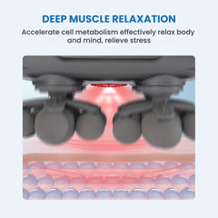 22-Head Shiatsu Deep Kneading Body Massager with Heat