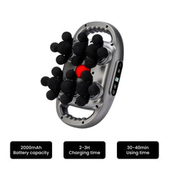22-Head Shiatsu Deep Kneading Body Massager with Heat