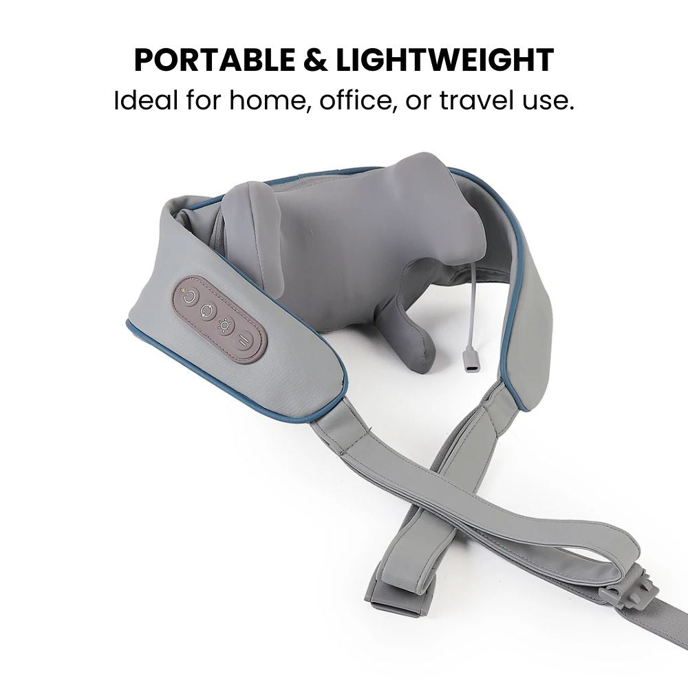 26W Brushless Motor Wireless Neck & Shoulder Massager - portable