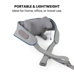 26W Brushless Motor Wireless Neck & Shoulder Massager - portable