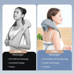 26W Brushless Motor Wireless Neck & Shoulder Massager -  our massager