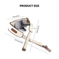 26W Brushless Motor Wireless Neck & Shoulder Massager - size