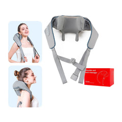 26W Brushless Motor Wireless Neck & Shoulder Massager - grey