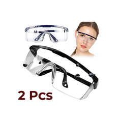 2Pcs Safety Glasses Anti-Splash Dustproof Work Goggles