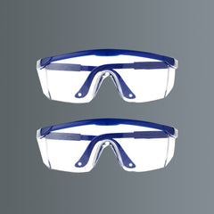 2Pcs Safety Glasses Anti-Splash Dustproof Work Goggles