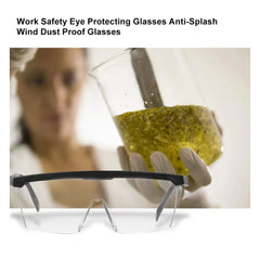 2Pcs Safety Glasses Anti-Splash Dustproof Work Goggles