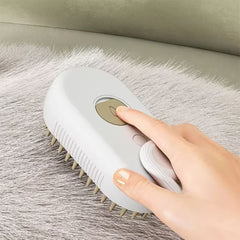 3-in-1 Rechargeable Pet Grooming Brush — Gentle & Self-Clean
