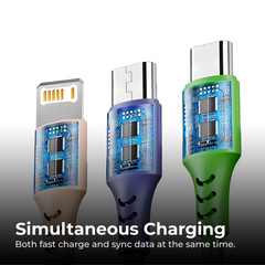 3-in-1 Fast Charging Cable for All Phones