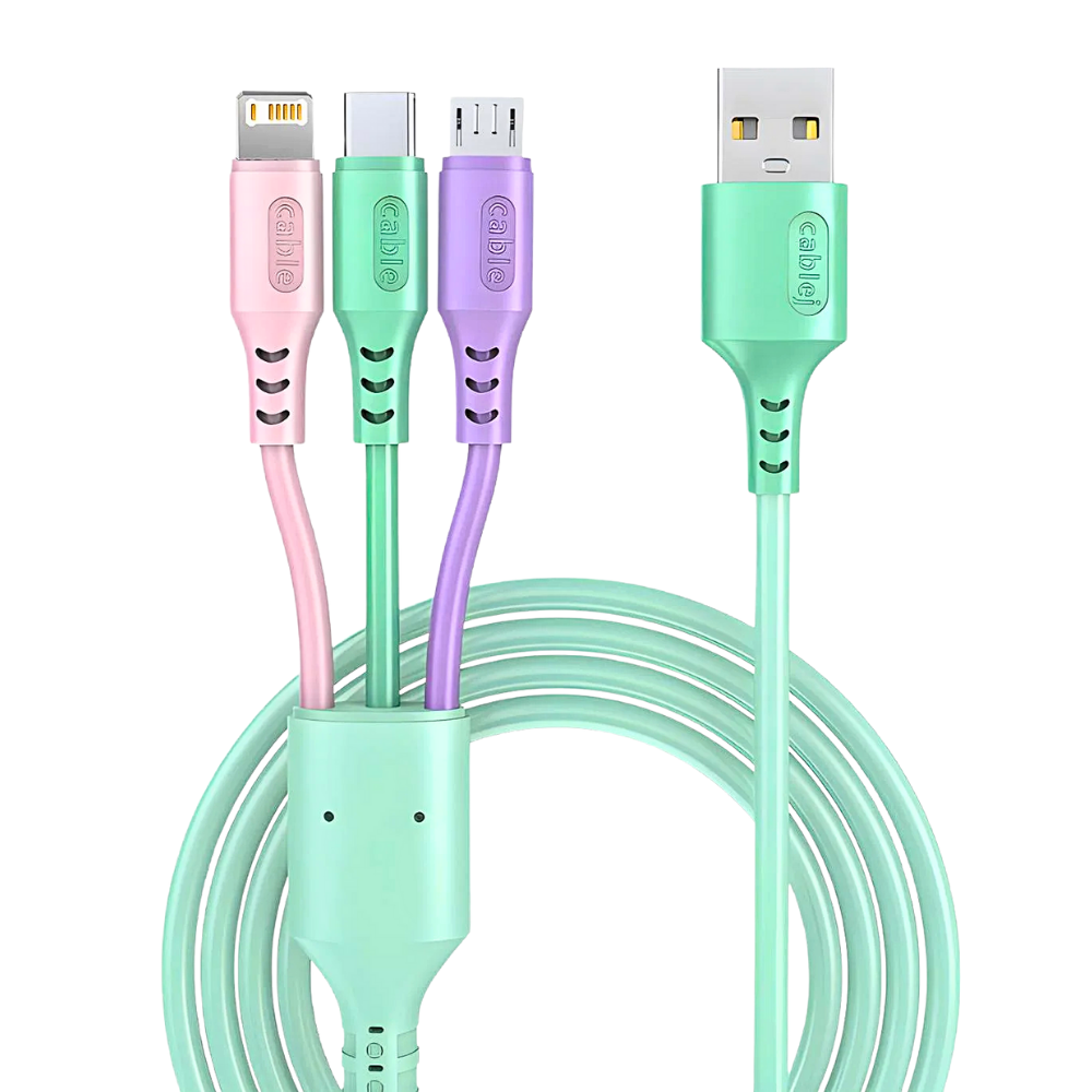 3-in-1 Fast Charging Cable for All Phones