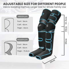 360° Foot & Leg Air Pressure Massager for Circulation - adjustable