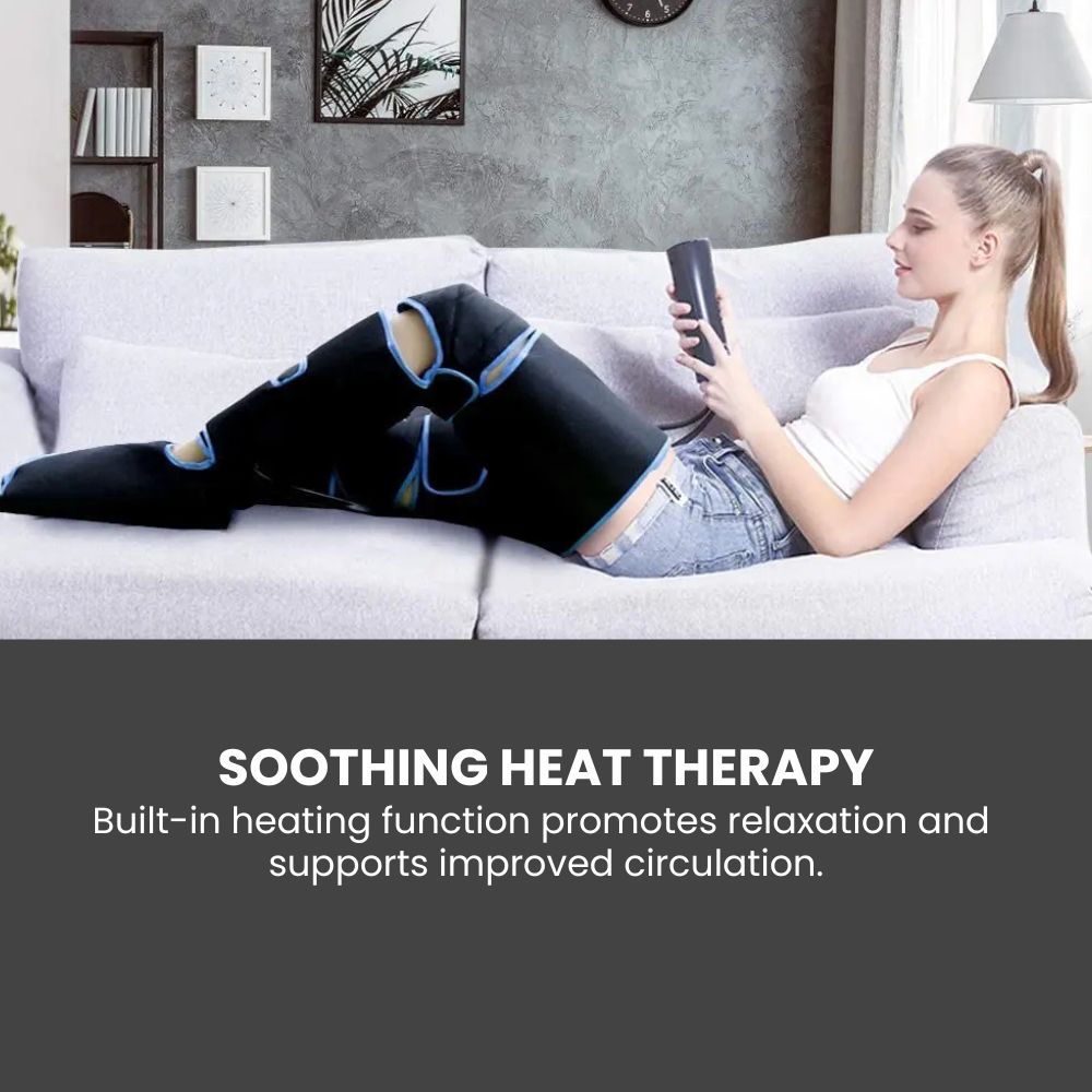 360° Foot & Leg Air Pressure Massager for Circulation - soothing therapy