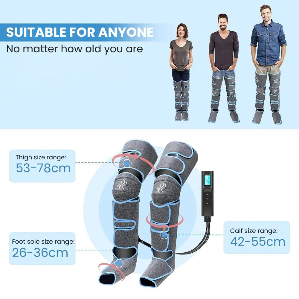 360° Foot & Leg Air Pressure Massager for Circulation - suitable for anyone