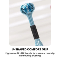 3D U-Shaped Soft Toothbrush for Adults, Men & Women