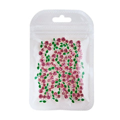 3D Cherry Nail Charms Red Pink Rhinestone Nail Art 20pcs
