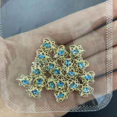 3D Cherry Nail Charms Red Pink Rhinestone Nail Art 20pcs
