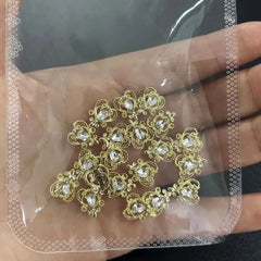 3D Cherry Nail Charms Red Pink Rhinestone Nail Art 20pcs