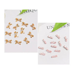 3D Cherry Nail Charms Red Pink Rhinestone Nail Art 20pcs