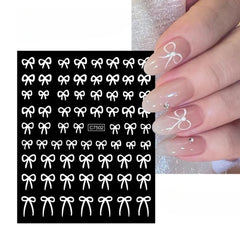 3D Gold Heart Star Nail Stickers Y2K Holographic Decals