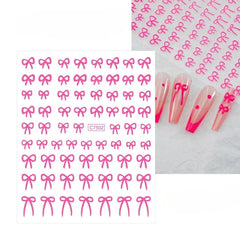 3D Gold Heart Star Nail Stickers Y2K Holographic Decals
