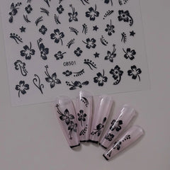 3D Gold Heart Star Nail Stickers Y2K Holographic Decals