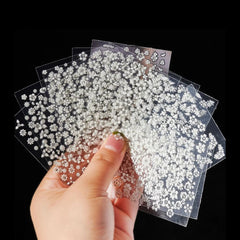 3D Nail Stickers Set – Cherry Blossom, Rose, Daisy Designs
