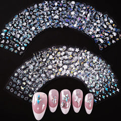 3D Nail Stickers Set – Cherry Blossom, Rose, Daisy Designs