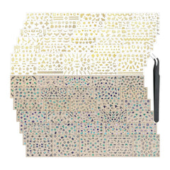 3D Nail Stickers Set – Cherry Blossom, Rose, Daisy Designs