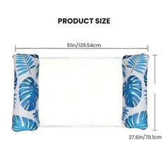 4-in-1 Inflatable Pool Lounge with Head & Foot Pillows- size