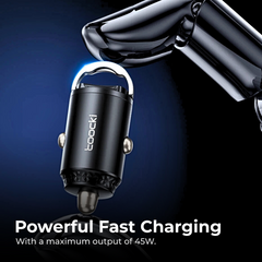 45W USB C Car Charger for iPhone & Samsung