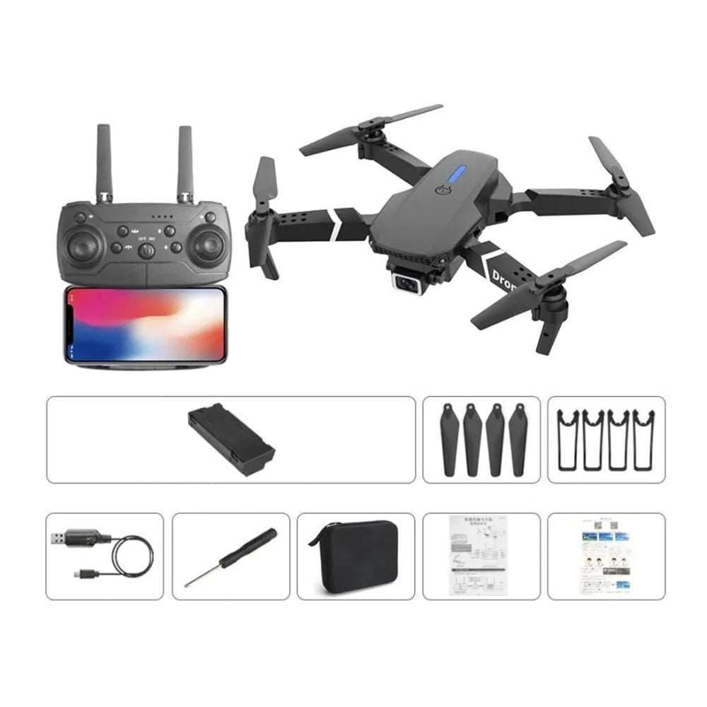 4K Dual-Camera Folding Drone — E88 Foldable