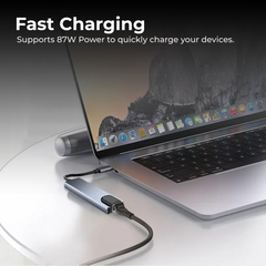 4K HDMI USB C Hub 8-in-1 PD RJ45 for Notebook
