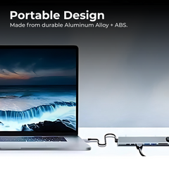 4K HDMI USB C Hub 8-in-1 PD RJ45 for Notebook