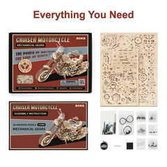 DIY Wooden Model Building Kit – 420 Piece Puzzle Construction Set for Kids & Adults