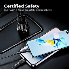 60W PD Car Charger Fast Charging for iPhone Samsung