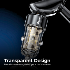 60W PD Car Charger Fast Charging for iPhone Samsung